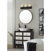 Progress Lighting Merry 3-Light Bath Vanity Light, Matte Black, Etched Glass - 3 of 4