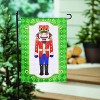 Evergreen Trio Nutcracker Reversible Suede Garden Flag 12 x 18 Inches Indoor Outdoor Decor - 3 of 4