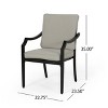 Christopher Knight Home San Diego Outdoor Aluminum Dining Chairs with Cushions (Set of 2) - 3 of 4
