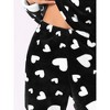 cheibear Women's Flannel Winter Cute Printed Long Sleeve Pajama Sets - 4 of 4