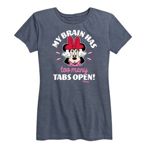 Women's - Disney - My Brain Too Many Tabs Short Sleeve Graphic T-Shirt - 1 of 4