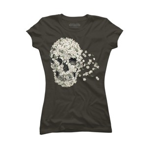 Junior's Design By Humans A Beautiful Death By igo2cairo T-Shirt - 1 of 3