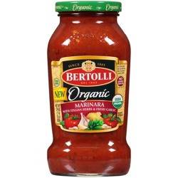 Bertolli Organic Traditional Tomato & Basil Pasta Sauce - 24oz : Target