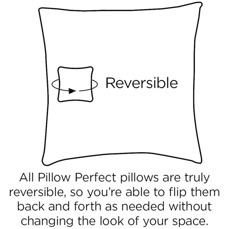 2pk Corinthian Reversible Outdoor Chair Pads - Pillow Perfect, 4 of 8