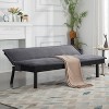 Aukfa 64.6" Futon Sofa Bed Convertible Sleeper, 5-Position Adjustable Backrest, Twin Size, Space-Saving Design for Home/Office/Guest Room - 4 of 4