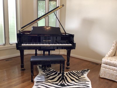 Nuloom Jayla Machine Washable Zebra Faux Cowhide Area Rug Black And ...