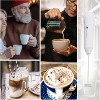 Powerful Milk Frother Wand, Mini Handheld Stainless Steel Whisk, Battery-Powered, Suitable For Coffee, Lattes, Cappuccinos - 4 of 4