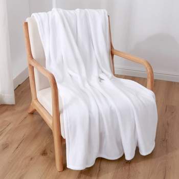 50"x60" Velvetloft Throw Blanket True White - Berkshire Blanket & Home Co.