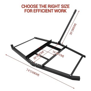 COZONY 48" Lawn Leveling Rake & Driveway Drag, Tow-Behind Grading Tool with Reinforced Chain for ATV, Tractor, Gravel and Soil - 1 of 4
