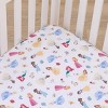 NoJo Disney Princess Pink, Blue, Yellow, and White Super Soft Nursery Fitted Crib Sheet - 3 of 4
