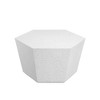 UPHA 28-Inch Hexagon Outdoor Coffee Table – Magnesium Oxide Coffee Table for Patio, Backyard & Garden - 2 of 4