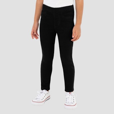 Girls' Mid-Rise Soft Knit Jeggings - Cat & Jack™ Black XS