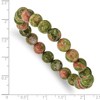 Chisel 8mm Unakite Agate Beaded Stretch Bracelet - 4 of 4