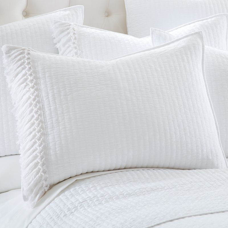 Casita White Quilt and Pillow Sham Set - Levtex Home, 3 of 7