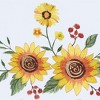 Collections Etc Embroidered Sunflower Bouquet Drapes with Tiebacks Included - 3 of 3