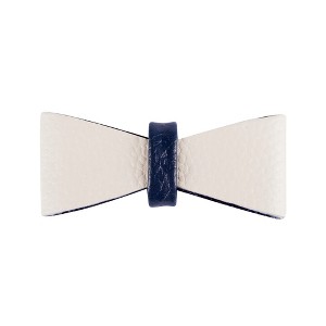 PoisePup – Luxury Pet Dog Bow Tie – Soft Premium Leather Bowtie for Small and Large Dogs - Hot Marine - 1 of 3