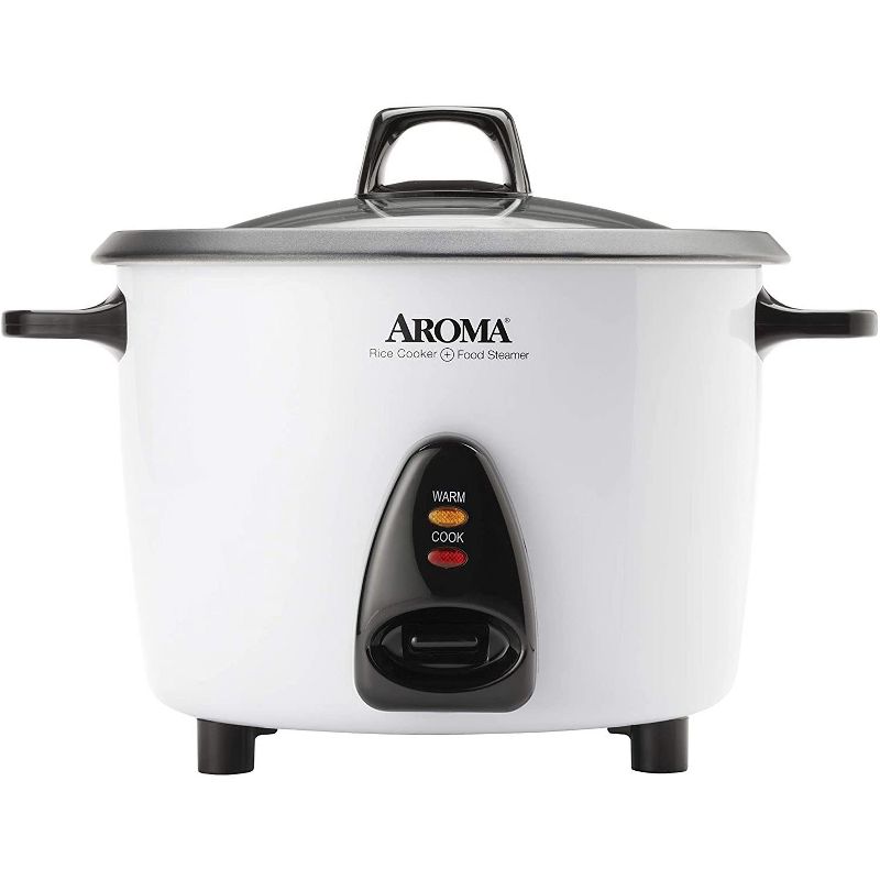 Aroma Housewares 160oz Rice Cooker & Food Steamer ARC-360-NGP Refurbished White, 1 of 5