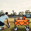KTMBDW Wagon Cart Foldable with 225lbs Weight Capacity,Lightweight Portable Folding Utility Grocery Shopping Cart with Wheels for Camping Sports Beach - 3 of 4