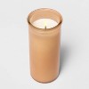 Tinted Glass Jasmine + Ylang Ylang Jar Candle Light Orange - Threshold™ - image 2 of 2