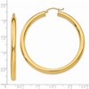 Black Bow Jewelry 4mm, 14k Yellow Gold Classic Round Hoop Earrings, 50mm (1 7/8 Inch) - 4 of 4