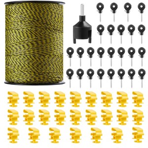 VEVOR Electric Fence Wire, Portable Polywire, 1640Ft 500M 6 Stainless Steel Strands, Fencing Rope Line - 1 of 4