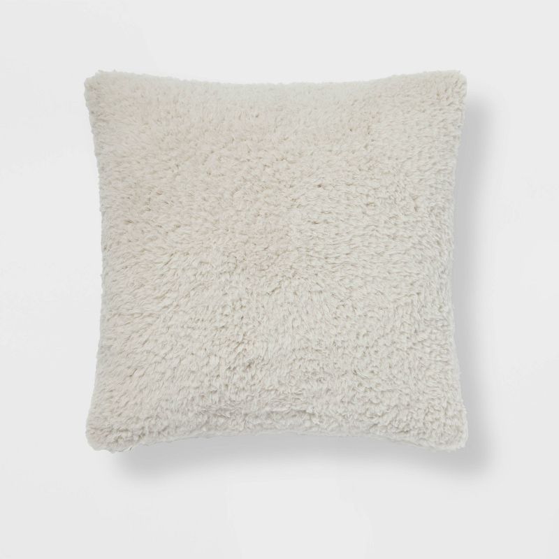 Faux Shearling Square Pillow - Room Essentials™, 1 of 9