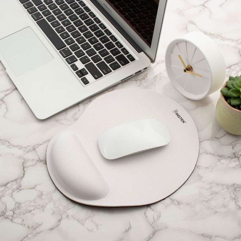 Insten Mouse Pad with Wrist Support Rest, Ergonomic Support Cushion, Easy Typing & Plain Relief, Arc, 9.7 x 8.5 inches, 2 of 8
