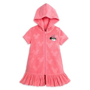 Girls' Minnie Mouse Swim Cover Up - Pink - Disney Store - 1 of 3