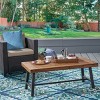 Carlisle Acacia Coffee Table: Modern Industrial Style, Water-Resistant - Christopher Knight Home - 2 of 4