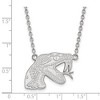 Black Bow Jewelry 10k White Gold Florida A&M Rattlers NCAA Necklace 18 Inch - 2 of 4
