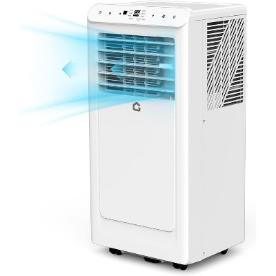 10000 BTU Portable Air Conditioner, 3-In-1 Cooling, Dehumidifier, Fan for Rooms Up to 450 Sq.Ft, Remote Control,Sleep Mode, Timer, Window Kit, White