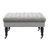 Isabelle Square Tufted Ottoman - Linon - 2 of 4