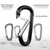 Itopfox Extra Large Aluminum Carabiner D Ring with Spring Snap Hook, Set of 4 for Keychain Clip, Outdoor Gear, and Heavy-Duty Use - 4 of 4