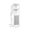 SKRAN A 52-Foot-Tall Linen Tower Bamboo Storage Cabinet, Suitable for Main Living Spaces Such as bathrooms, bedrooms, and Living Rooms - 3 of 4