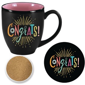 Courtside Market Colorful Sayings 16 oz Mug & Ceramic Coaster Set - 1 of 1