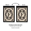 Evergreen Flag Cambridge Chic Letter F Monogram Applique Garden Flag - 12.5" Wide x 18" High - 2 of 4