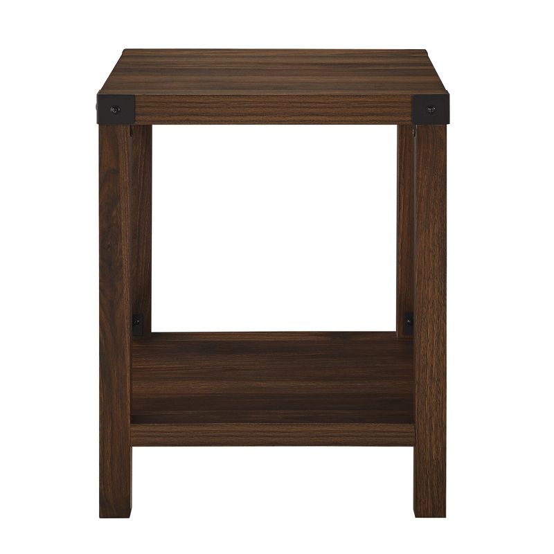 Sophie Rustic Industrial X Frame Side Table - Saracina Home, 4 of 15
