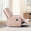 PAGED Upholstered Sofa Chair,Adjustable Recliner Chair with Footrest & Side Pocket,110-160° Padded Recliner Sofa for Living Room - 4 of 4