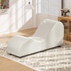 Mjkone Velvet Yoga Chaise Lounges, Modern Curved Yoga Chairs for Adults, Small Chaise Lounges Chair for Stretching, Relaxation, Exercise - 2 of 4