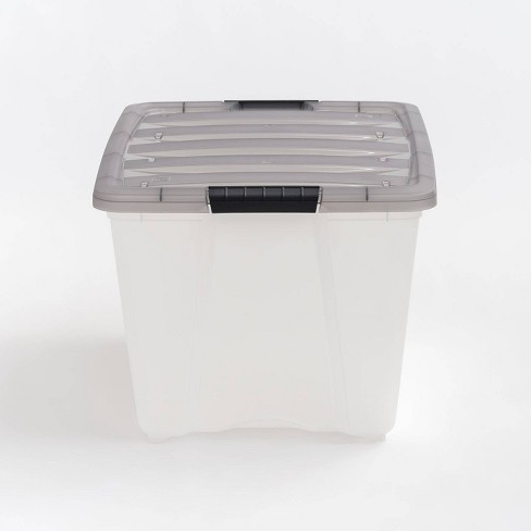 IRIS 53.5qt Stack and Pull Plastic Storage Bin