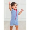 RuggedButts Baby Boys UPF50+ Seersucker Short Sleeve One Piece Rash Guard - 4 of 4