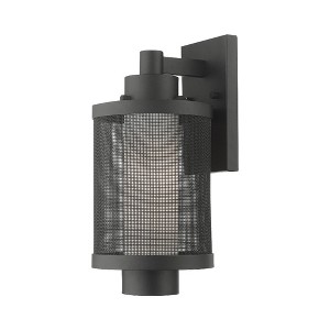 Livex Lighting Nottingham 1 - Light Wall Light in  Textured Black - 1 of 3