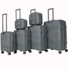 Coolife 6-piece luggage set,expandable hard shell luggage set with rotating wheels,suitable for carry on luggage,lightweight travel luggage set - 2 of 4