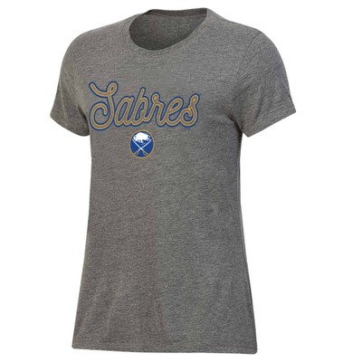 NHL Buffalo Sabres Women's Gray Fashion T-Shirt