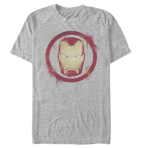 Men\'s Marvel Target Man T-shirt : Avengers: Smudged Iron Endgame