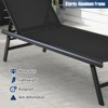 Tangkula 3pcs Patio Chaise Lounge Set Aluminum Recliner Chair Table Outdoor - 4 of 4