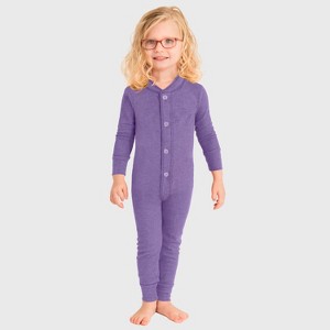 City Threads USA-Made Kids' Soft & Cozy Thermal Union Suit - Boys/Girls/Infants/Toddlers One-Piece Christmas Outfit - 1 of 4