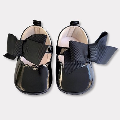 Baby Girls' Patent Mary Jane Sneakers - Cat & Jack™ Black 6-9M