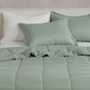 Isla Jade King Reversible Down Alternative Comforter Set Sage Green - 4 of 4