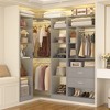 Aheaplus Corner Closet Organizer System with 2 Drawers - 2 of 4